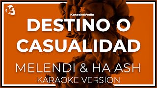 Melendi amp HA ASH  Destino O Casualidad LETRA INSTRUMENTAL KARAOKE [upl. by Atnom]