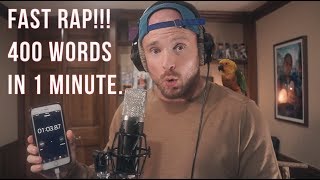 FAST RAP  400 words in 1 minute [upl. by Biegel]