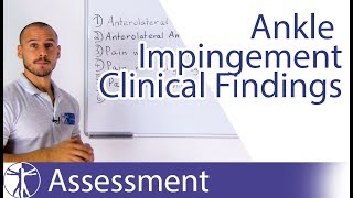 Clinical Findings  Anterior Ankle Impingement [upl. by Cirderf310]