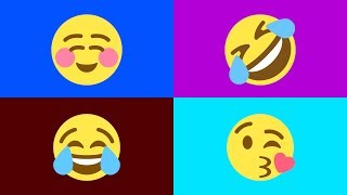 SMILEY EMOJI  Meanings of all Smileys in English  Smiley Videos for Kids Toddlers amp Preschool [upl. by Nalyd28]