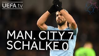 MAN CITY 70 SCHALKE UCL HIGHLIGHTS [upl. by Orpheus786]