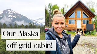 Were Moving to Alaska🌲 Complete Off Grid Cabin  Touring Our Forever Homestead with You [upl. by Sillert737]