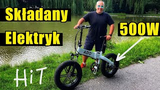 Składany rower elektryczny ADO A20F Ebike  Test  Recenzja  Prezentacja PL [upl. by Kumagai]