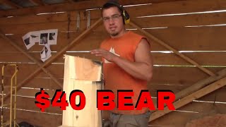 40 Chainsaw Carved bear tutorial [upl. by Osana]