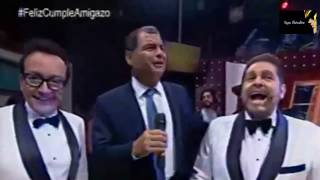 Rafael Correa interviene en programa comico [upl. by Nonregla144]