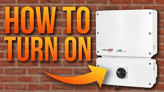 How To Turn On SolarEdge Inverter [upl. by Fowle]