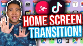 TIKTOK HOME SCREEN TRANSITION TUTORIAL NEW [upl. by Casper]