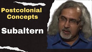 Subaltern Postcolonial Theory concepts  Postcolonialism [upl. by Marola]