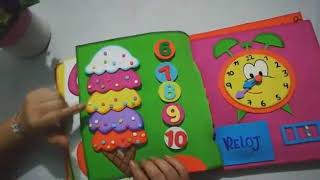 Libro sensorial en foamy niños 46 [upl. by Adnolrehs374]