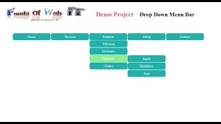 how to make a navigational  dropdown menu bar in aspnet [upl. by Colon952]
