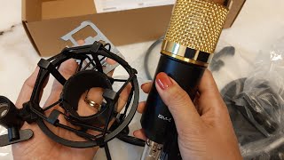 BM 800 Condenser Microphone  Unboxing amp Installation  Broadcasting Studio Microphone Set [upl. by Oravla]