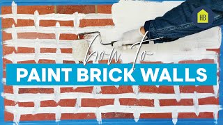 How to Paint Brick Walls I HB [upl. by Laenahtan]