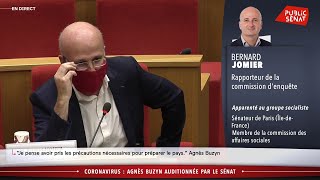 Le sénateur Bernard Jomier interpelle Agnès Buzyn sur la question des masques [upl. by Inail]