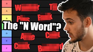 SWEAR WORDS Tier list [upl. by Etnoval]