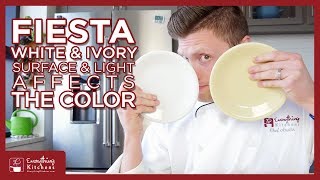 Fiesta White and Ivory Color Comparison  Fiesta Dinnerware [upl. by Eesdnyl]