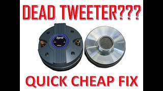 HOW TO FIX BLOWN TWEETER [upl. by Elkraps107]