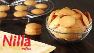 Homemade Nilla Wafers Recipe  Vanilla Wafers  How Tasty Channel [upl. by Aneehc144]