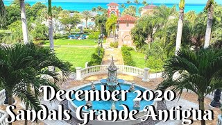 SANDALS GRANDE ANTIGUA 2020  RESORT TOUR amp VLOG  My experience and resort tour  December 2020 [upl. by Juliano203]