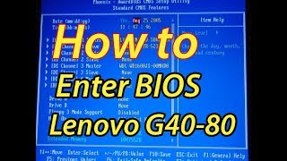 How to Enter BIOS Setup of Lenovo G4080 [upl. by Gromme982]