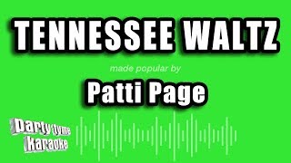 Patti Page  Tennessee Waltz Karaoke Version [upl. by Carol]