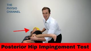 Posterior Hip Impingement Test Video Demonstration [upl. by Eciram754]