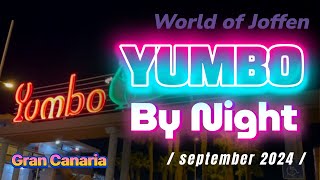 Yumbo Center by Night september 2024 Gran Canaria 4K [upl. by Lomax]