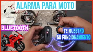 Alarma con bocinas Bluetooth para motocicleta 🔊🔴Como configurarla y como funciona 🤯😎 [upl. by Giovanna993]