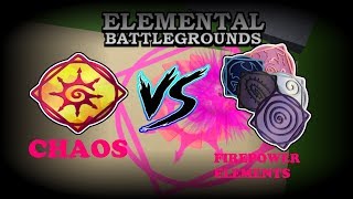 Chaos Element VS Phoenix Void Plasma Spirit amp Gravity Elements  Roblox Elemental Battleground [upl. by Yrailih]