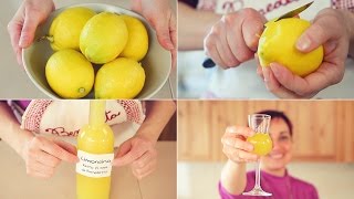 🍋 LIMONCINO  LIMONCELLO 🍋 FATTO IN CASA Ricetta Facile  Homemade Limoncello Liqueur Easy Recipe [upl. by Airdnaxila]