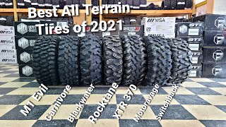 The BEST All Terrain Tires for SxS amp ATVs 2021 Comparison Weight amp Design [upl. by Lundeen]