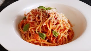 Spaghetti Napoletana  Italian cooking Journey  Homefoodbuzz [upl. by Kcirddec]