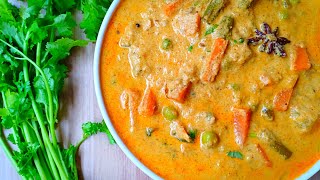 Saravana Bhavan Vegetable Korma Recipe  Vegetable Kurma Recipe  Korma Recipe for Lockdown [upl. by Micheline]