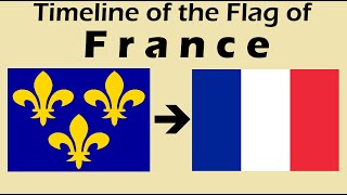 Historical Flags of France Timeline with the French National Anthem quotLa Marseillaisequot [upl. by Obed]