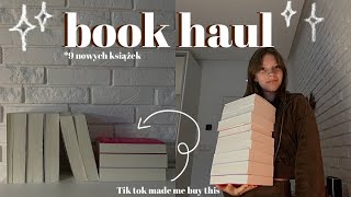 BOOK HAUL  książki które kupiłam przez booktoka [upl. by Ailsun826]