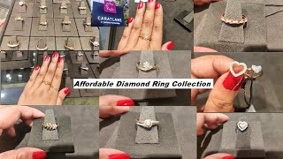 Affordable Diamond Ring Collection from Caratlane💎😍  Daily Wear Diamond Ring Design👌💎 [upl. by Marlene]