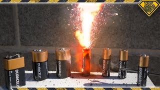 4 Experiments with Batteries We Explores Battery Explosion Battery Blast amp More In This Experiment [upl. by Esnohpla]