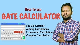 Using GATE Calculator  Log  Antilog  Exponential Calculations [upl. by Sioux520]