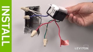 How to Install a Decora Digital DSE06 Low Voltage Dimmer  Leviton [upl. by Yelats]