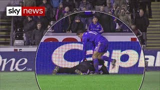 Eden Hazard Kicks Ballboy At Swansea V Chelsea Match [upl. by Jorgenson372]