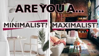 Minimalist vs Maximalist Interior Design Minimalism and Maximalism in Design explained [upl. by Schatz]