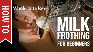 How To Milk Frothing for Beginners 5 Tips [upl. by Midan]