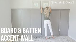 Board and Batten With Textured Walls  HomeWithStefani [upl. by Plotkin]