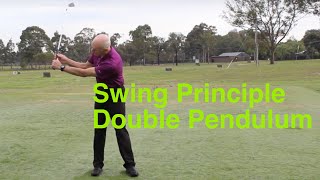 Golf swing like double pendulum [upl. by Nawotna]