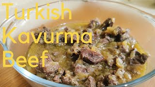 Turkish Kavurma Beef Recipe  Braised Beef [upl. by Haelak905]