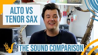 Alto vs Tenor Saxophone The Sound Comparison [upl. by Naro]