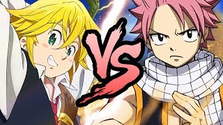 MELIODAS VS NATSU RAP BATTLE  RUSTAGE ft GameboyJones [upl. by Zaob]