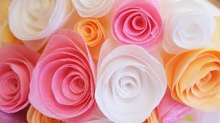 Simple Wafer Paper Flowers [upl. by Aelem]