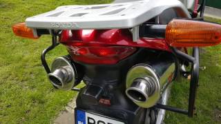 Honda Varadero 1000 Dominator Exhaust Sound [upl. by Ardnait]