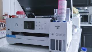 How To Set Up The EPSON ECOTANK ET2760 For INKJET Printing  STEP BY STEP Tutorial  DIY NINJA [upl. by Htinek]