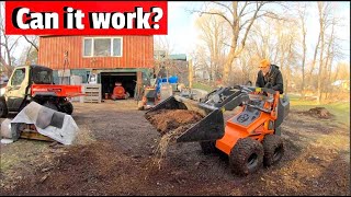 What can it do Testing a new mini skid steer [upl. by Nayrb]